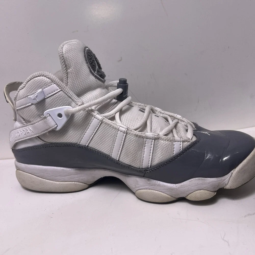Nike Air Jordan 6 Rings White Cool Grey Men's Size 10.5 322992-121